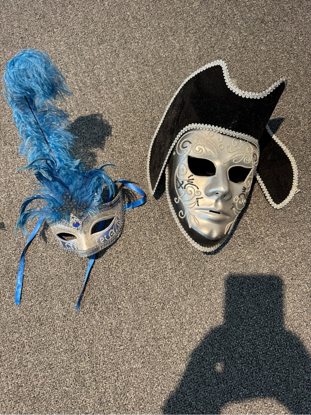 Venetian Mardi Gras Masks - Feathered & Jester Style